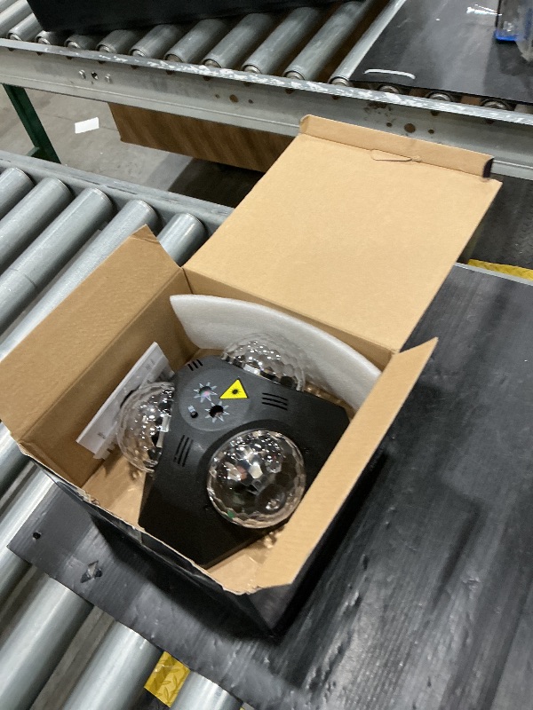 Photo 1 of **MISSING PARTS - See clerk notes**
Disco Ball Party Lights Indoor Outdoor, Dj Lights Disco Ball Decor Party Strobe Light for Parties 3 Disco Balls Sound Activated with Remote Control Disco Light for Christams Halloween KTV Club Party