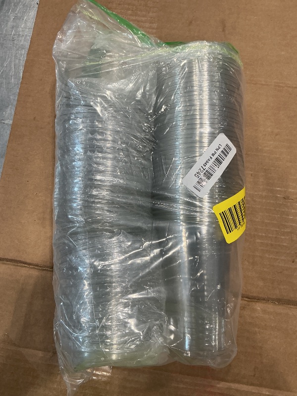 Photo 1 of *USED*
Prestee 100 Clear Disposable Iced Coffee Cups with Lids, 16oz - Plastic Cups with Strawless Sip Lids - Durable Cold Brew, Smoothie, or Beverage Cup for On-the-Go, Christmas and Holiday Party Supplies