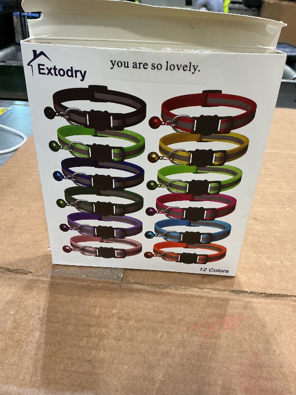 Photo 1 of 12 Pack Reflective-Breakaway Cat Collars with Bells,Safety Buckle Kitten Collar, with Name Tag, Adjustable,Ideal for Girl Cats Male Cats,Pet Supplies,Stuff,Accessories(12 Colors & 2 ID Tags)