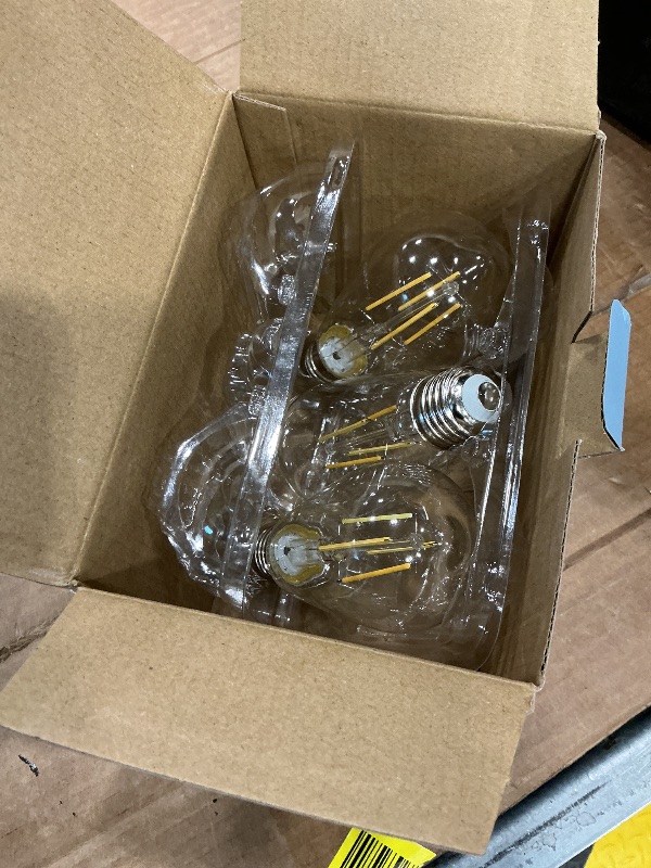 Photo 1 of ***SEE CLERK COMMENTS*** Gozelux Vintage LED Edison Bulbs, 6W, Equivalent 60W, High Brightness Daylight 5000K, ST58 Antique LED Filament Bulbs with 90+ CRI, E26 Medium Base, Dimmable, Clear Glass, Pack of 6