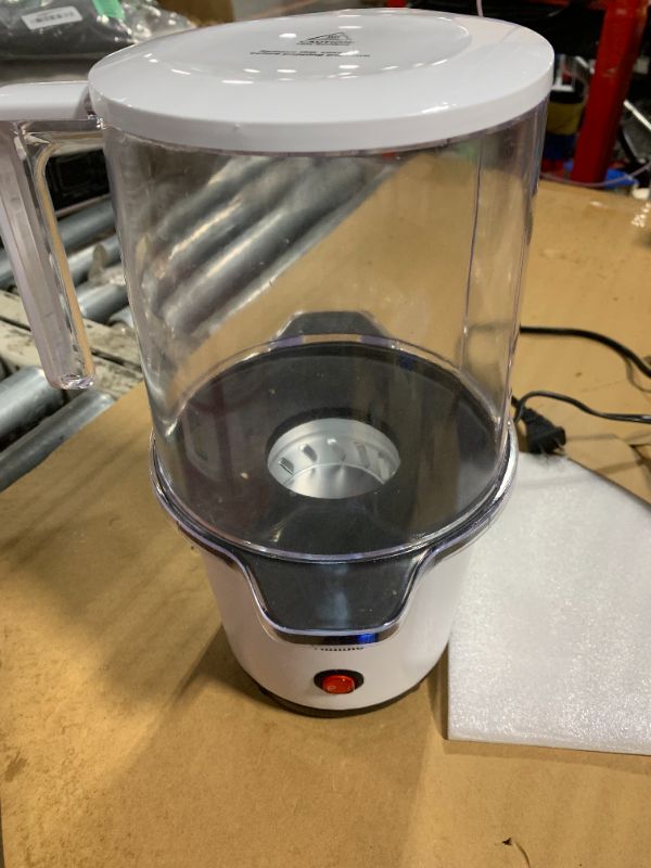 Photo 1 of **IT'S A BIT DIRTY** Vminno Quick & Easy Hot Air Popcorn Popper Maker with Built-In Serving Bowl, 2 Quarts, Etl Certified, No Oil Popcorn Poppers for Home with On/Off Switch for Family Movie Nights, Parties