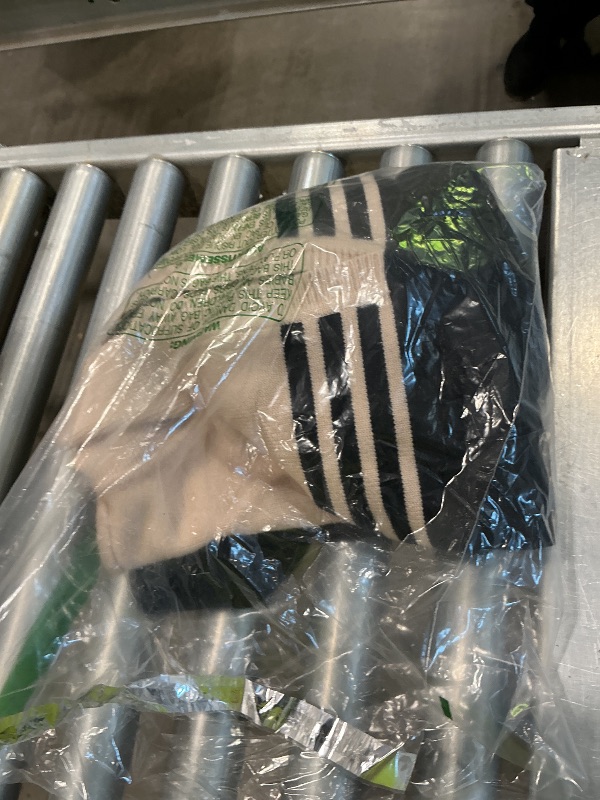 Photo 1 of ***USED****CiCiBird Women Fall V Neck Sweater Color Block Polo Long Sleeve Shirt Casual Loose Striped Pullover Sweaters Apricot Black XXL