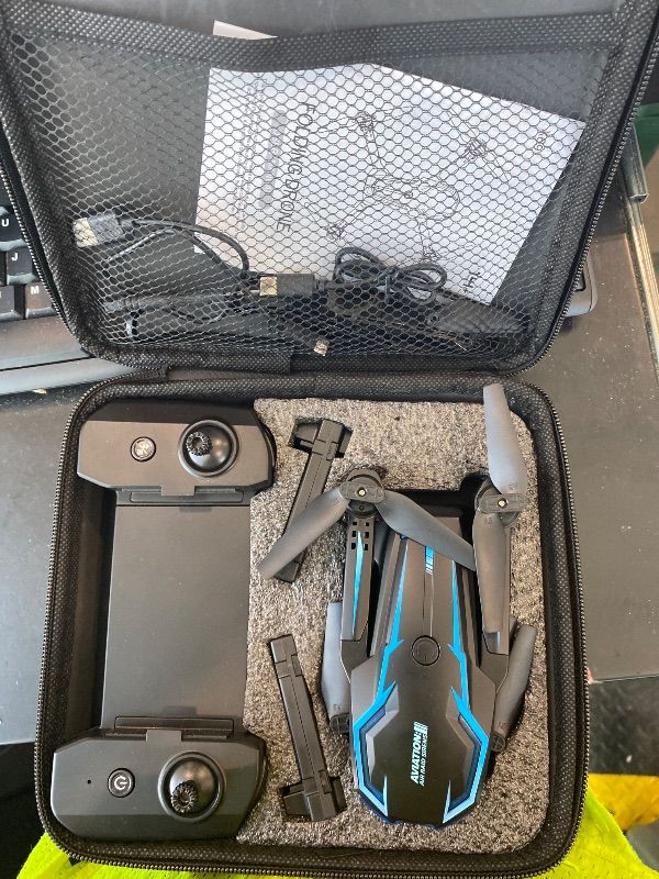 Photo 1 of **NON-FUNCTIONAL**
2K HD FPV Drone with Camera for Adults - Altitude Hold, One-Key Takeoff/Landing, 3 Speed Modes, Headless Mode, 2 Batteries, Foldable & Portable, Best Gifts for Beginners, Teen Boys & Girls