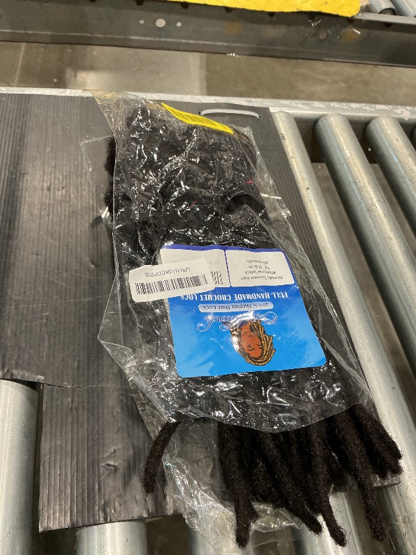 Photo 1 of **MAJOR DAMAGED/check clerk comments**
Orientdreads Loc Extensions Human Hair, Handmade Dreadlock Extensions Human Hair for Women/Men Can be Dyed and Bleached (Natural black, 12inch 0.6cm 40locs)