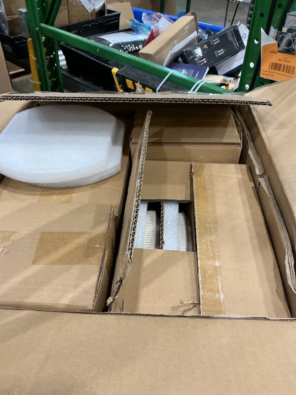 Photo 1 of *MISSING PARTS*- See Clerk Notes*
MISSING MOST famiware Star Plates and Bowls Sets, Modern Stoneware Dinnerware Sets for 8,  Kitchen Dish Set - Microwave and Dishwasher Safe, Chip and Scratch Resistant, Cappuccino White