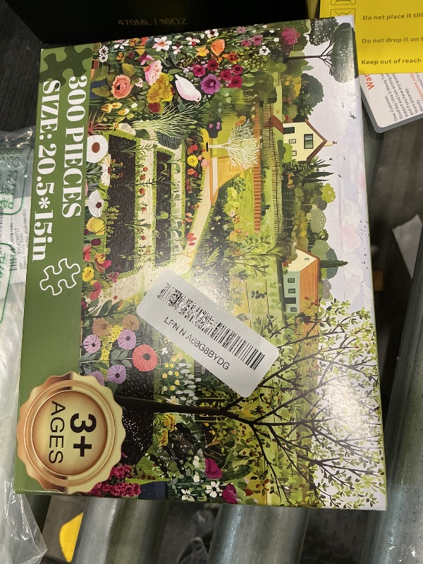 Photo 1 of **MISSING PARTS/check clerk comments**300 Piece Puzzles for Adults, Vibrant Flower Garden and Vegetable Patch Jigsaw Puzzles, Cottage Farm Scene Puzzle with Countryside Charm, Relaxing Gift for or Adults, Kids, Seniors, 20.5"x15"
