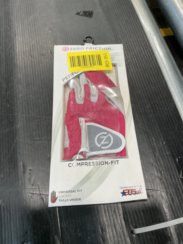 Photo 1 of *MINOR DAMAGE - USED*
Zero Friction Women's Golf Gloves, Left Hand, One Size, Pink