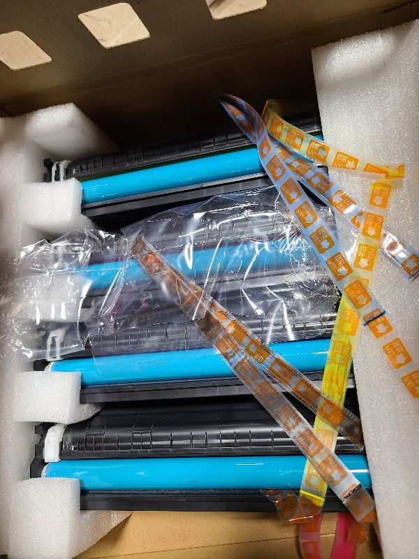 Photo 1 of 206A Toner Cartridges 4 Pack (with Chip) Compatible Replacement for HP 206A 206X for Color Laserjet Pro MFP M283fdw M283cdw M283fdn M282nw Pro M255dw M255nw M283 M255 Printer W2110A W2110X High Yield