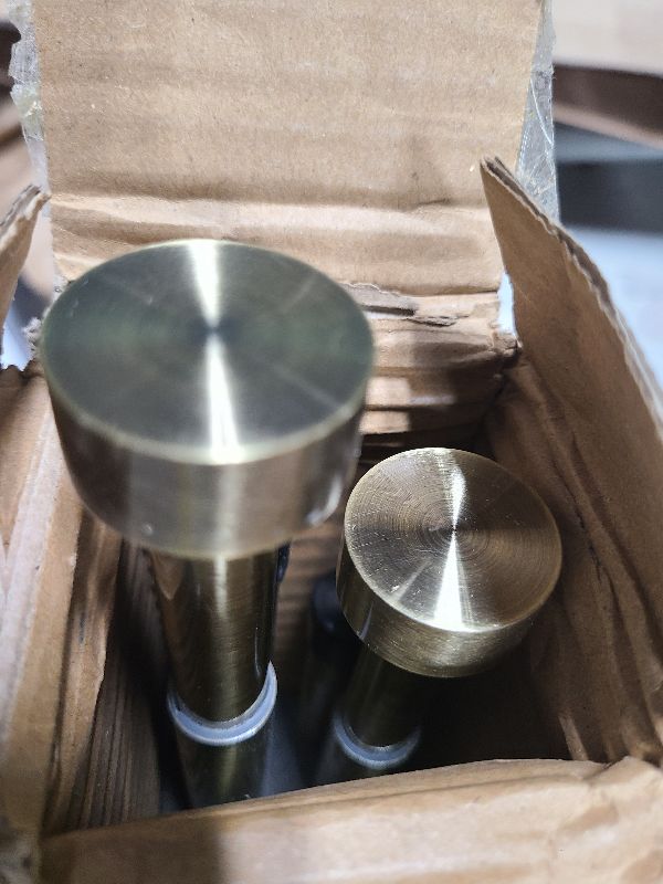 Photo 1 of 2-Pack Curtain Rod for Windows 72-144",Adjustable Window Curtain Rods with Premium Aluminum End Cap Finials and Full Surround Brackets,3/4"(0.062Feet) Diameter,Antique Bronze Drapery Rods for Curtains