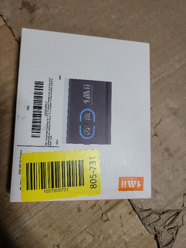 Photo 1 of 1Mii Bluetooth 5.3 Transmitter Receiver for TV to Wireless Headphones, Dual Link AptX Adaptive/Low Latency/HD Audio, Aux Adapter for Home Stereo, Airplane, Boat, Gym