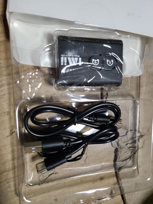 Photo 1 of 1Mii Bluetooth 5.3 Transmitter Receiver for TV to Wireless Headphones, Dual Link AptX Adaptive/Low Latency/HD Audio, Aux Adapter for Home Stereo, Airplane, Boat, Gym