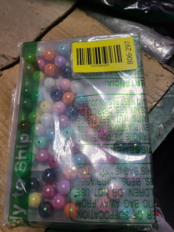 Photo 1 of 100 Pcs Beads for Pens, Focal Beads for Beadable Pens, Rainbow Acrylic Bead Perfect for DIY Jewelry