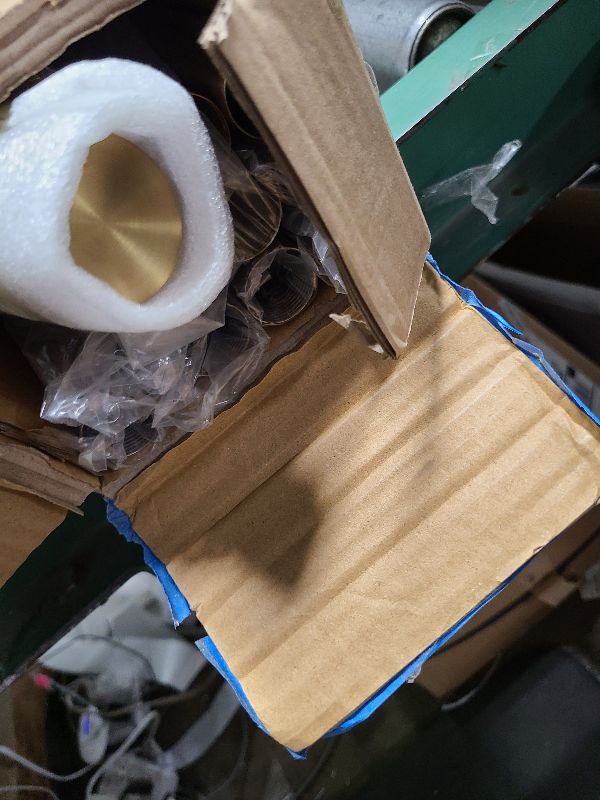 Photo 1 of 16-150 inch Long Adjustable Warm Gold Curtain Rods,1 inch Diameter Splicing Heavy Duty Rod Set with Aluminum Finals for Windows, Door, Drapery