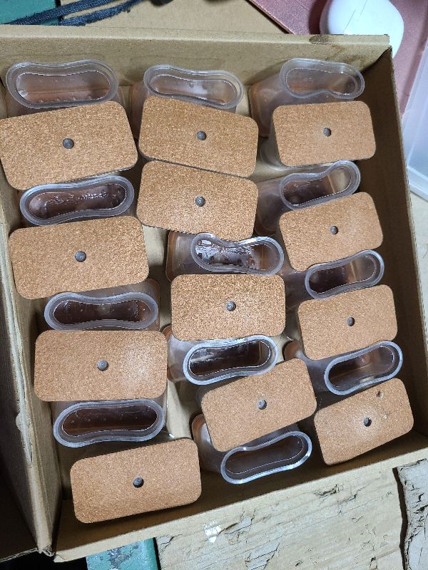 Photo 1 of 24 Pcs Chair Leg Floor Protectors for Hardwood Floors Rectangle Silicone Covers to Protect Wood Tile Floors Felt Pads Furniture Leg Caps Anti-Scratch Reduce Noise,Fit Perimeter 5" to 5?7/8"