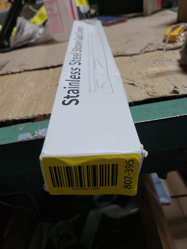 Photo 1 of 16.5"-33" Stove Counter Gap Covers, Stainless Steel Stove Guard, Cooktop Trim Kit, Stove Gap Guards, Oven Gap Filler, Heat Resistant & Effectively Protect Stove Gap Filler,White(2PCS)