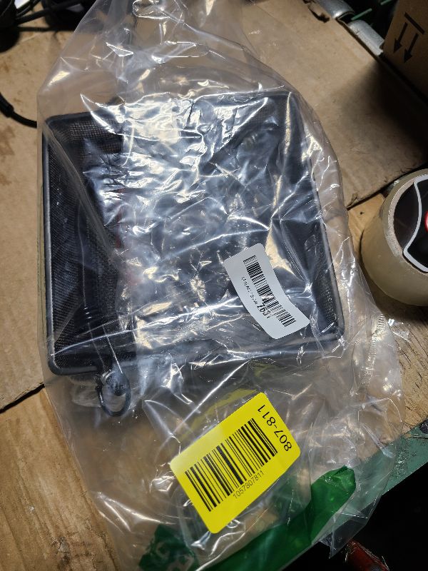 Photo 1 of 2 Pcs Deck Railing Bird Feeder Tray for Balcony 7 x 7 x 2 Inch Compact Platform Bird Seed Tray with 4 Fixed Elastic Rope Ground Mesh for Garden Backyard Outside Wild Birds or Squirrels