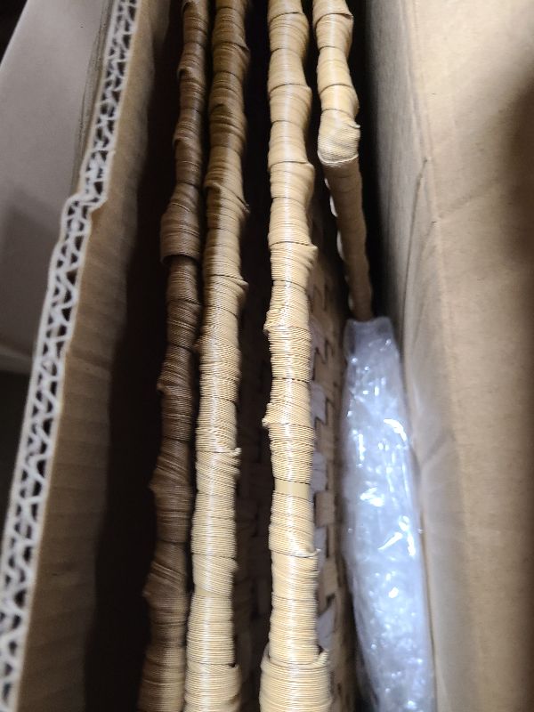 Photo 1 of 180L Wicker Storage Basket with Lid, Handwoven Rattan Large Shelf Basket with Removable Liner, 47.6 Gallon Wicker Basket for Blanket, Storage Trunk with Handle for Closet, Bedroom, Livingroom, Natural