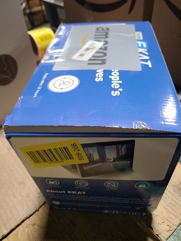 Photo 1 of 10.1 inch Single Din Car Stereo with CarPlay and Android Auto, 10 inch Touch Screen Radio with Mirror Link/1080P/EQ Audio/SWC/Bluetooth +Backup Camera+MIC