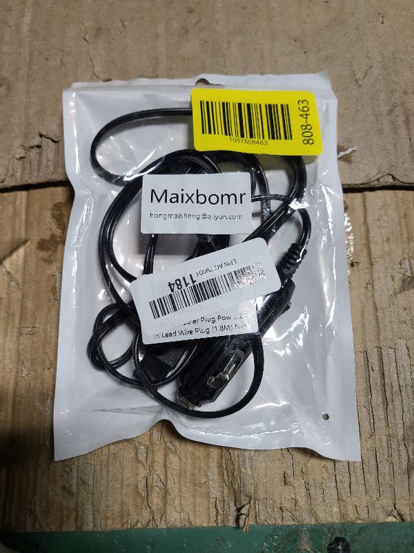 Photo 1 of 12V Car Cooler Plug Power Cable,Mini Fridge Cool Replacement Power Extension Cable,Car Cooler 2 Pin Lead Wire Plug (1.8M)