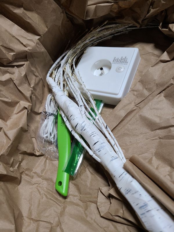 Photo 1 of 144 LED Birch Tree Lights with Remote Control, DIY Artificial Tree Lamp with Timer, Twinkle Lighted Tree 3 AA or USB Powered, Fairy Light Spirit Tree for Bedroom Easter Decor (White)