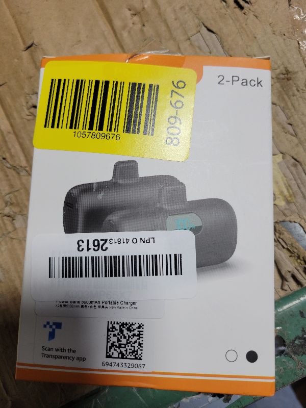 Photo 1 of [2 Pack] Mini Portable Charger 5000mAh for iPhone 14,Ultra-Compact 15W PD Fast Charging Power Bank,LCD Display Cute Battery Pack Backup Charger for iPhone 14/14 Pro Max/13/13 Pro/12/XR/8/7/6 etc