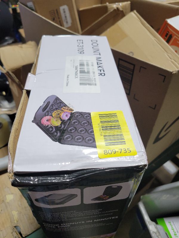 Photo 1 of 2025 Mini Donut Maker Machine for Home, Kid-Friendly 16-Hole Electric Doughnut and Pancake Maker with Non-Stick Surface, Ideal for Homemade Doughnuts (Black with Mini Oven Gloves & Brush)