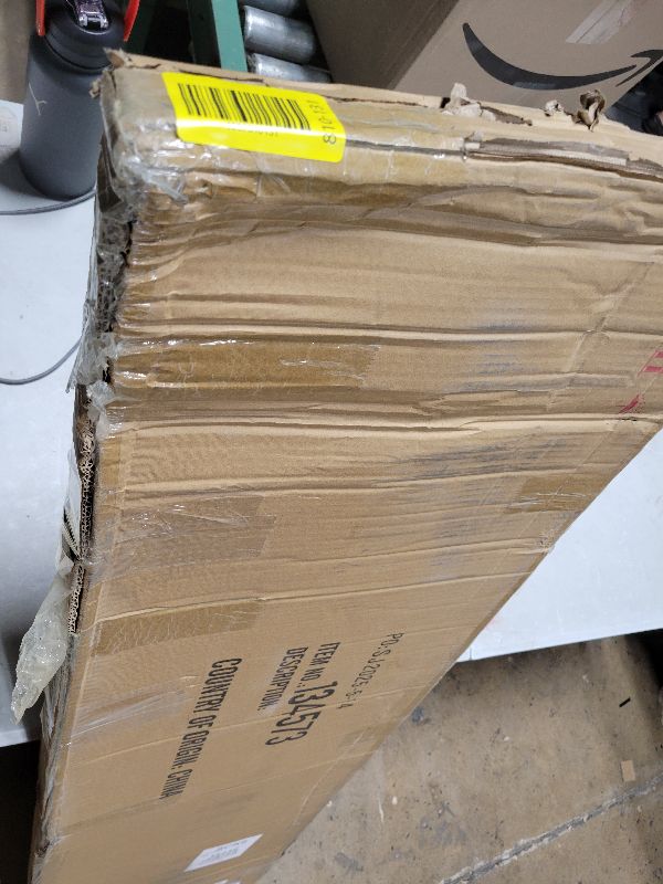 Photo 1 of 18.25"L x 25.5"W x 55"H Metal Scroll Extra Large Free Standing Adjustable Display Stand Easel with Chain Support, Heavy Duty Easel for Sign, Wedding, Picture Frame, Mirror, Gold (No Assembly Required)