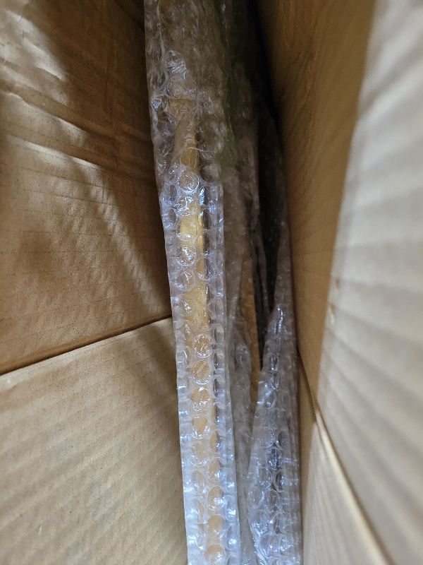 Photo 1 of 18.25"L x 25.5"W x 55"H Metal Scroll Extra Large Free Standing Adjustable Display Stand Easel with Chain Support, Heavy Duty Easel for Sign, Wedding, Picture Frame, Mirror, Gold (No Assembly Required)