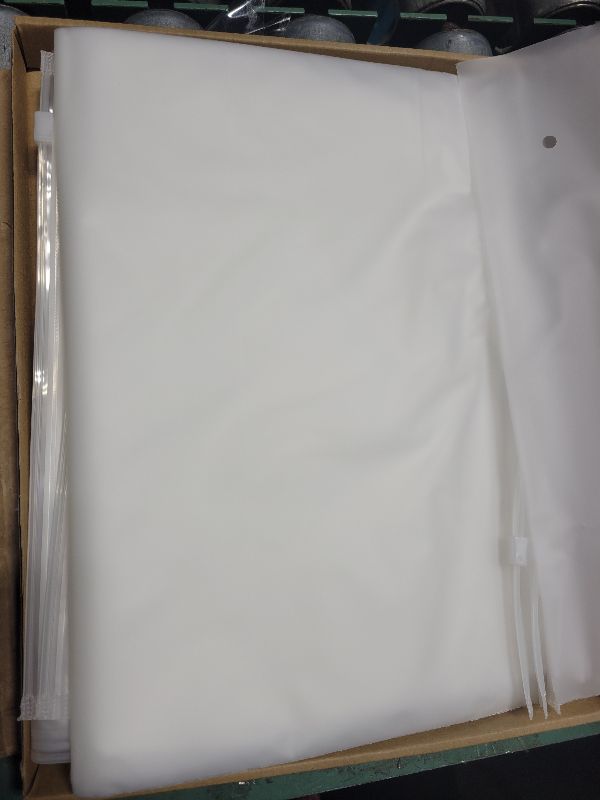 Photo 1 of 20 Pcs Travel Storage Bags, Clothes Packaging, Reusable Plastic Ziplock, Frosted Waterproof Resealable Clothing Zipper Pouch for Shoes Cosmetics Storage