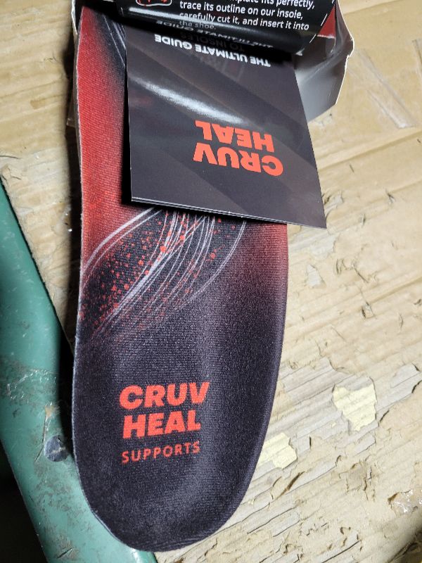 Photo 1 of 220+ lbs Plantar Fasciitis High Arch Support Insoles Men Women - Orthotic Shoe Inserts - Boot Work Shoe Insole (M, Black)