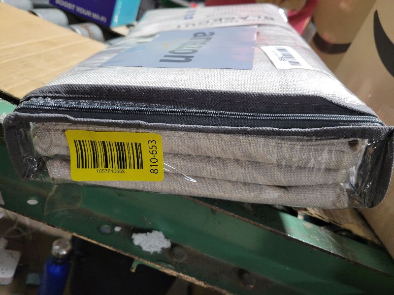 Photo 1 of 100% Blackout Shield Linen Blackout Curtains for Bedroom 90 Inches Long, Back Tab/Rod Pocket Living Room Drapes, Thermal Insulated Blackout Curtains 2 Panels Set, 50" W x 90" L, Beige