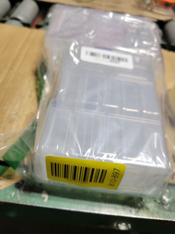 Photo 1 of 28 Pcs Small Bead Organizers, Plastic Storage Cases Mini Clear Bead Storage Containers with Hinged Lid & 2 Pcs Large Rectangle Transparent Craft Supply Case for Jewelry Making DIY Bracelets Beading