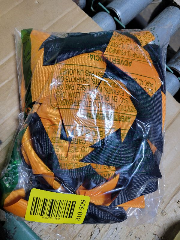 Photo 1 of 16PCS 8" Large Cheer Hair Bows Ponytail Holder Elastic Band Handmade for Cheerleading Teen Girls College Sports (Black/Orange, 1 Count (Pack of 16))