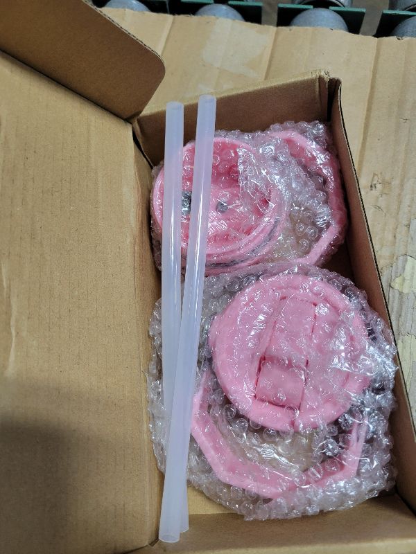 Photo 1 of 2 PCS Replacement Lid for Stanley IceFlow Flip Straw 2.0, Compatible with Stanley 24/16 oz, 2 PCS Spill Proof Lid Accessories Fit, BPA-Free (Pink)