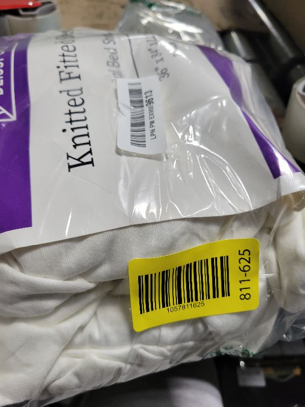 Photo 1 of 2 Pack Fitted Hospital Bed Sheets with Elastic All Around for a Perfect Fit - Cotton Rich Soft Knitted Jersey Sheet, 36” x 84” x 12”