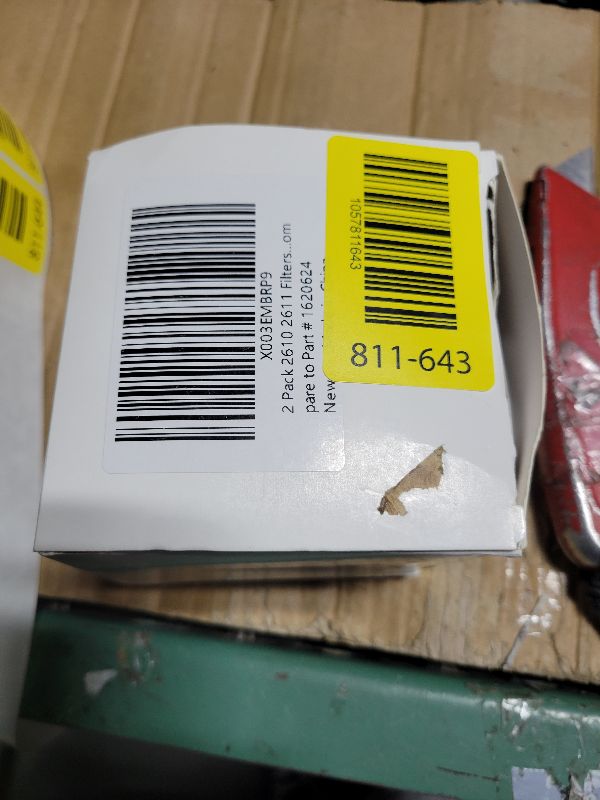 Photo 1 of 2 Pack 2610 2611 Filters Compatible with Bissell 3-in-1 Turbo Lightweight Stick Vac Series 2610, Compare to Part # 1620624