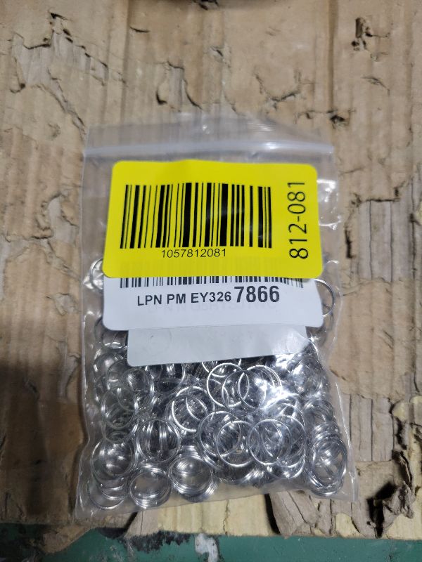 Photo 1 of 200PCS Mini Split Rings Jump Ring 12mm Double Loops Keyrings Silver Metal Rings Connectors Keychain Flat for Jewelry DIY Arts Ornaments Home Car Keys Attachment