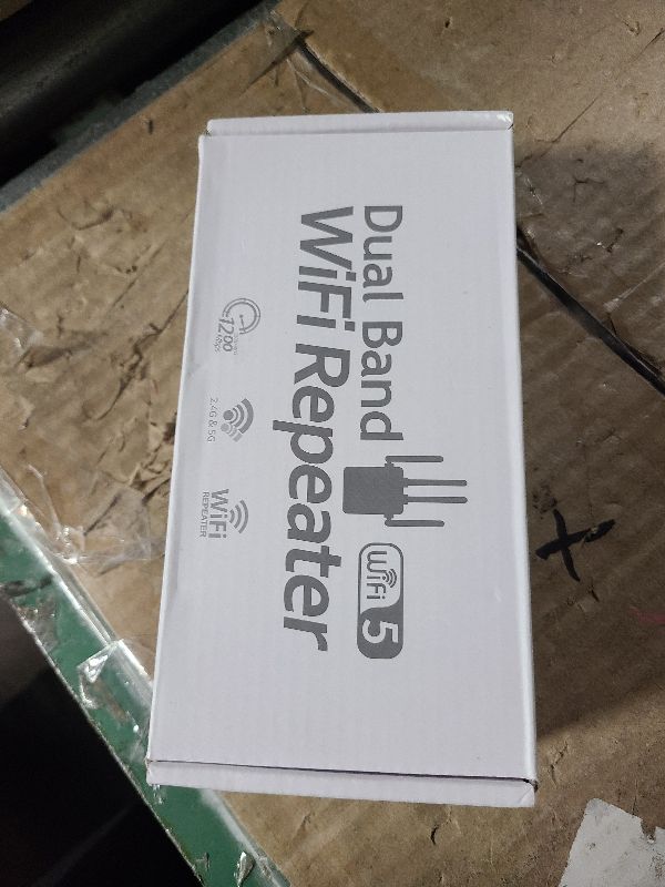 Photo 1 of 2025 WiFi Extender Signal Booster for Home - 1200Mbps Dual Band, Covers 12880 Sq Ft & 108 Devices