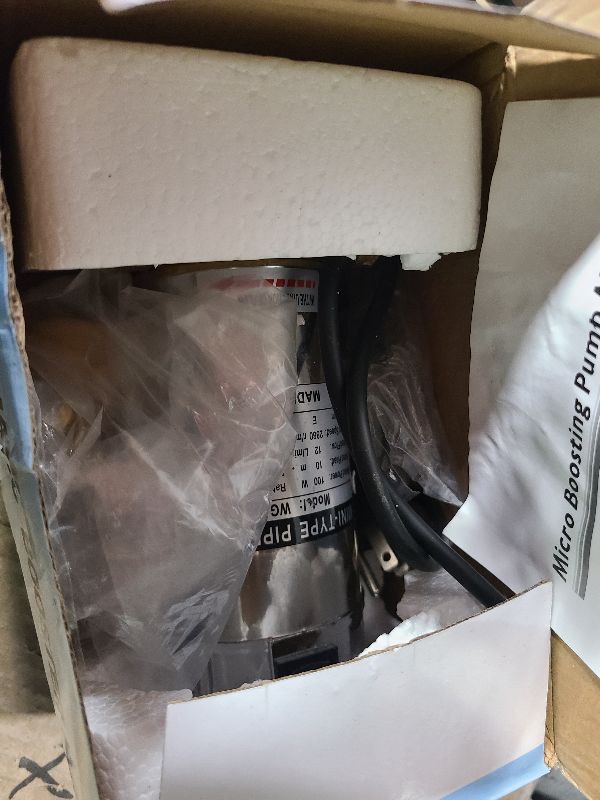 Photo 1 of 110V 100W Water Pressure Booster Pump for Home, Water Pressure Booster Pump with Automatic Water Flow Switch for Household Shower, Kitchen, Bathroom, Irrigation