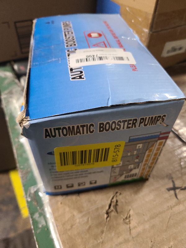 Photo 1 of 110V 100W Water Pressure Booster Pump for Home, Water Pressure Booster Pump with Automatic Water Flow Switch for Household Shower, Kitchen, Bathroom, Irrigation