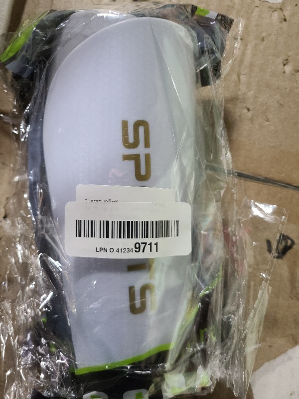 Photo 1 of 2 Pairs Soccer Shin Guards for Kids Youth Adults, Shin Pads for for Age 3-15 Boys and Girls, Lightweight Soccer Equipment for Football Games (Black and White, L)