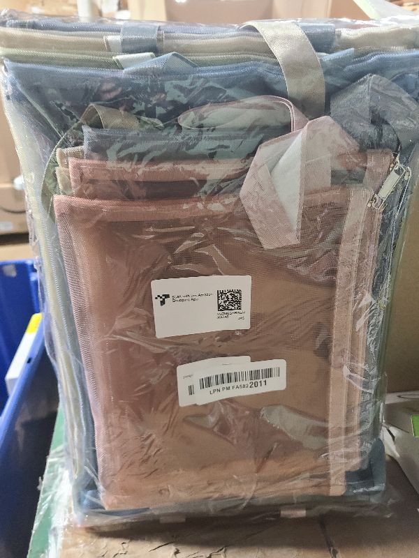 Photo 1 of 20 Pack Colored Mesh Zipper Pouch Bags, Nylon Puzzle Building Block Sets Toy Storage and Organization, Breathable See Through(10Pcs A4+10Pcs A5) Zipper Pouch with Handle for Games