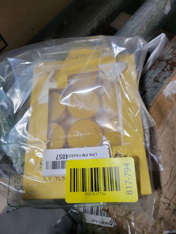 Photo 1 of 12pcs Natural Beeswax Tealight Candles - Organic Candle Honey Scent Smokeless Clean Burning