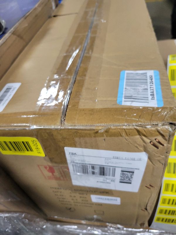 Photo 1 of 20" Extra Large Dusk to Dawn LED Outdoor Light 2 Packs, Black Modern Exterior Lighting Fixtures, Outside Porch Lights Wall Mount, Mid-Century Wall Lantern with Rippled Glass Patio Sconce Lamp