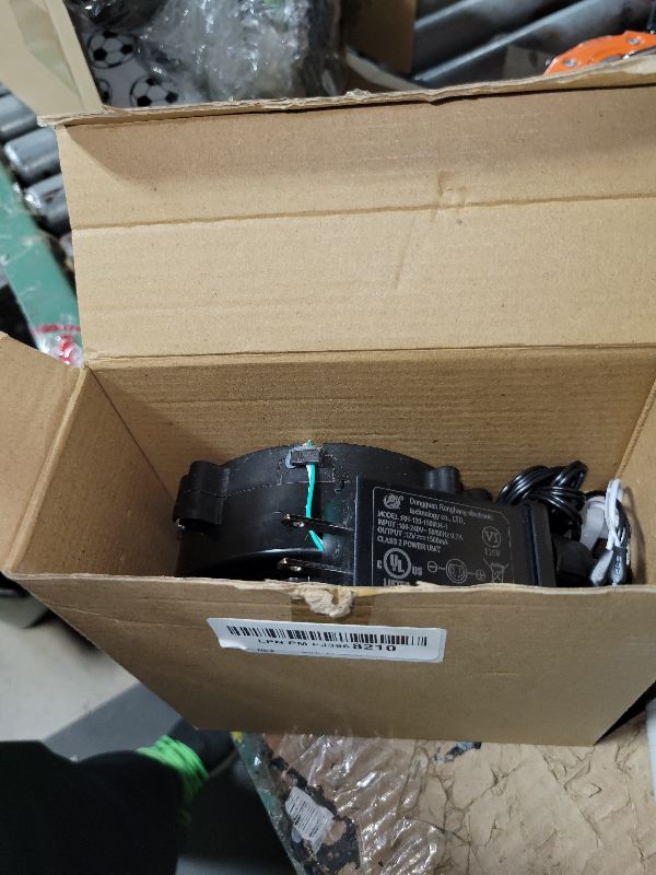 Photo 1 of 12V 1.2A Replacement Air Blower Fan for 5-12FT Halloween Christmas Inflatables with 1.5A Adapter 5 LED Light Fans Outdoor Blow Up Motor Replacement Fan Blower Parts for Inflatables Yard Decorations