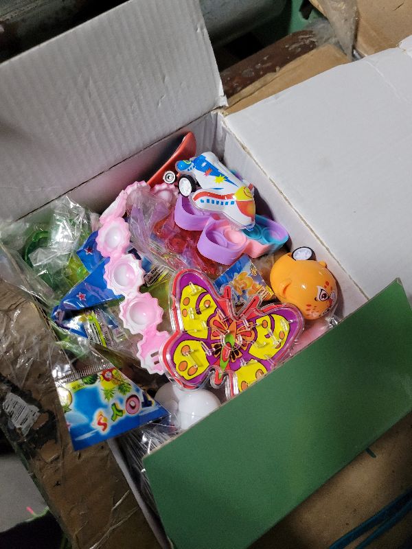 Photo 1 of 125 Pcs Party Favors Fidget Toys Pack, Randomly Selected Pop Sensory Set Gifts Stickers for Kids Adults Boy Girl Stocking Stuffers Autistic Bulk Goodie Bag Filler Treasure Box Classroom Prizes School