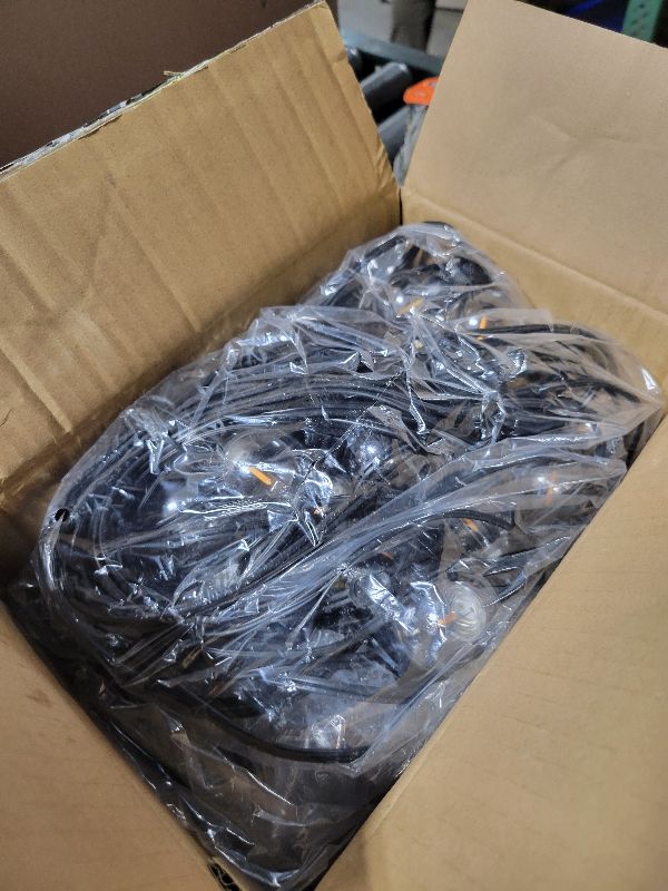 Photo 1 of 100ft 2-Pack Outdoor G40 LED Globe String Lights Dimmable Waterproof Shatterproof Light Strings with 52 Bulbs Connectable Commercial Hanging Lights for Christmas Patio House Backyard Balcony Party