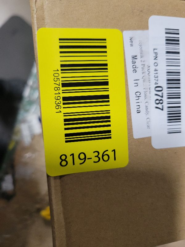 Photo 1 of 2 Pack Qtip Holder Glass Apothecary Jars with Lids Bathroom Accessories Vanity Organizers and Makeup Storage Canister for Cotton Swabs, Balls, Pads, Floss Picks, Candy, Clear