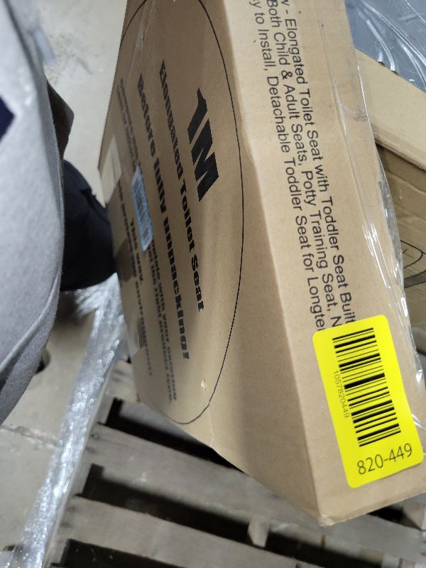 Photo 1 of 1M Family Toilet Seat, Patented Slow Close & Quick Releasing Technology, Anti-Wiggling, Easy to Install and Clean, Standard Elongated with Toddler Seat Built In (1 Piece)