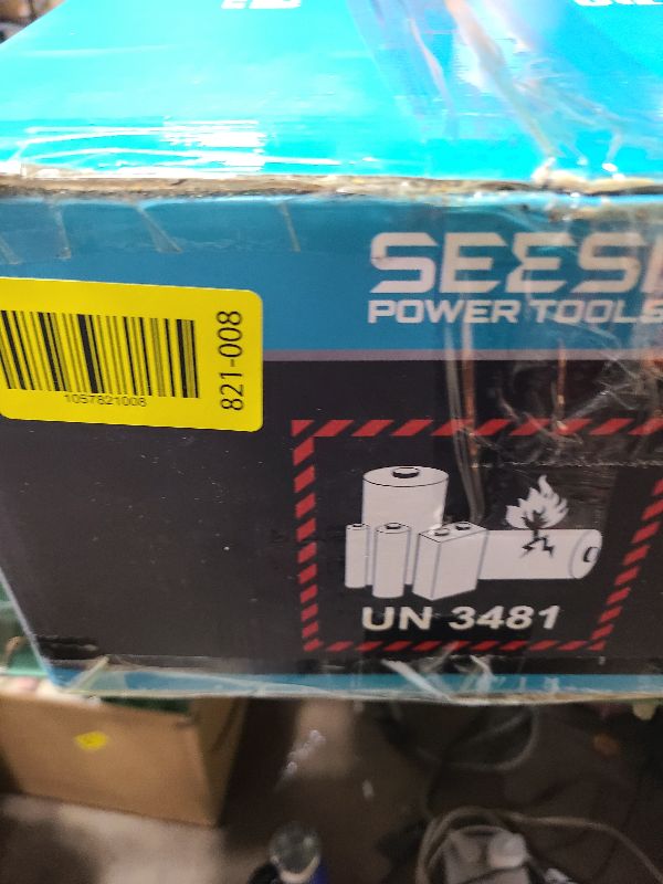 Photo 1 of SEESII 40V 16-Inch Cordless Chainsaw: Brushless Electric Chain Saws with 2×4.0Ah Batteries & Charger, Tool-Free Chain Tension, Auto Oiling, for Tree Trimming, Wood Cutting, Yard Work
